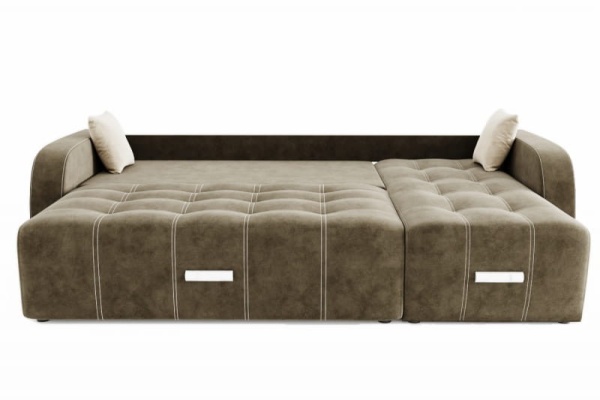 Диван Угловой Сан-Франциско Ножками-Кубышками Ш-2670 х Г-1570 х В-800 мм/Спальное место Ш-1570 х Г-2270 мм