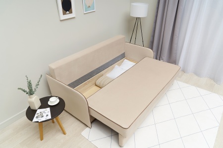 Диван еврокнижка Лозанна бежевый