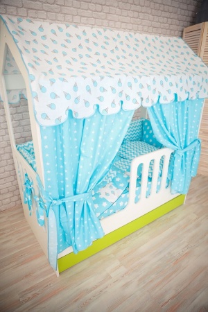 Кровать Сказка (Домик со Вторым Выдвижным Местом)/Спальное Место 800 х 1600 мм