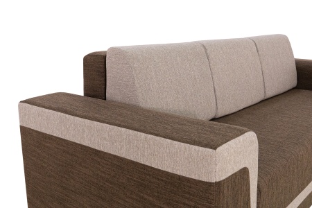 Диван еврокнижка Марракеш коричневый / бежевый