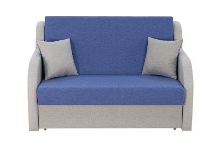 Диван аккордеон Ремикс 2 сине-серый