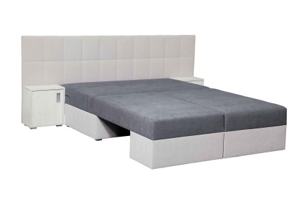 Диван трансформер Даллас темно-серый / светло-серый