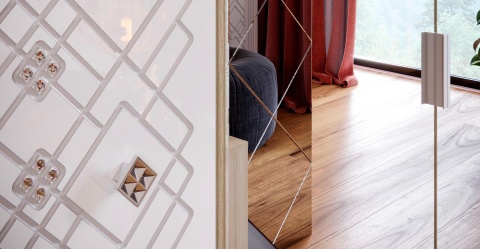 Стол Туалетный Амели Дуб Сонома Светлый/Белый Глянец (Ш-1000 х В-750 х Г-453 мм)