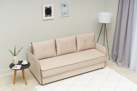 Диван еврокнижка Лозанна бежевый