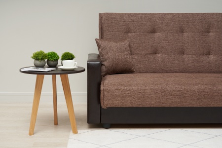 Диван книжка Лондон рогожка коричневая