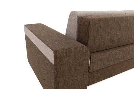 Диван еврокнижка Марракеш коричневый / бежевый