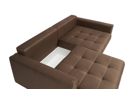 Диван тик-так Монарх коричневый