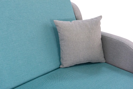 Диван аккордеон Ремикс 2 серо-голубой