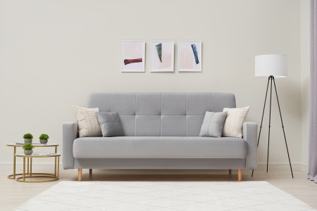 Диван книжка Фиеста серый