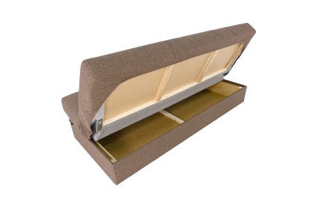 Диван книжка Ручеек рогожка коричневая