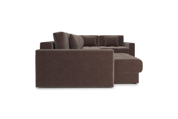 Диван п-образный тик-так Монарх коричневый