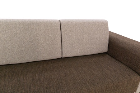 Диван еврокнижка Марракеш коричневый / бежевый