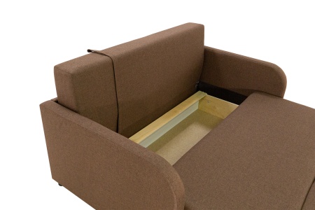Диван еврокнижка Алекс 2 коричневый