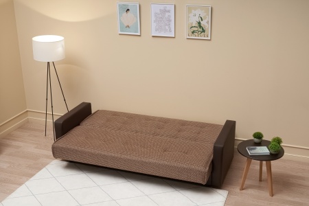 Диван книжка Лондон рогожка микс коричневая