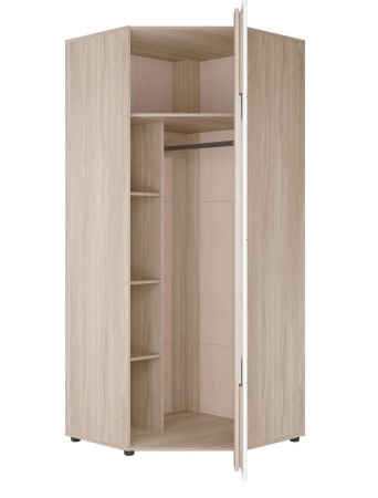 Шкаф Угловой с Полками 45 градусов Палермо-3 Разные Цвета (Ш-824 х В-2078 х Г-883 мм)