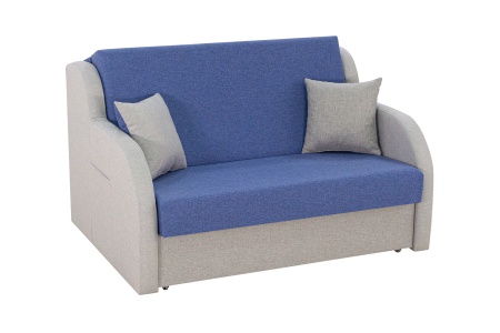 Диван аккордеон Ремикс 2 сине-серый