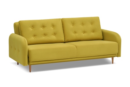 Диван книжка Париж горчичный