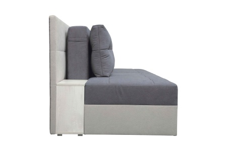 Диван трансформер Даллас темно-серый / светло-серый