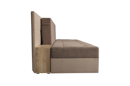 Диван трансформер Даллас коричневый / бежевый