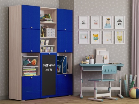 Шкаф Юнга-11 МДФ (Ш-1500  x В-2020  x Г-420 мм)/Разные Цвета