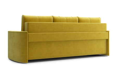 Диван еврокнижка Колибри 3-х местный горчичный