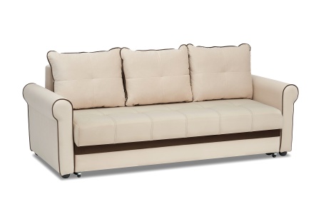 Диван еврокнижка Верона велюр бежевый
