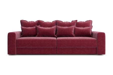 Диван тик-так Омега бордовый