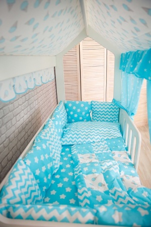 Кровать Сказка (Домик со Вторым Выдвижным Местом)/Спальное Место 800 х 1600 мм